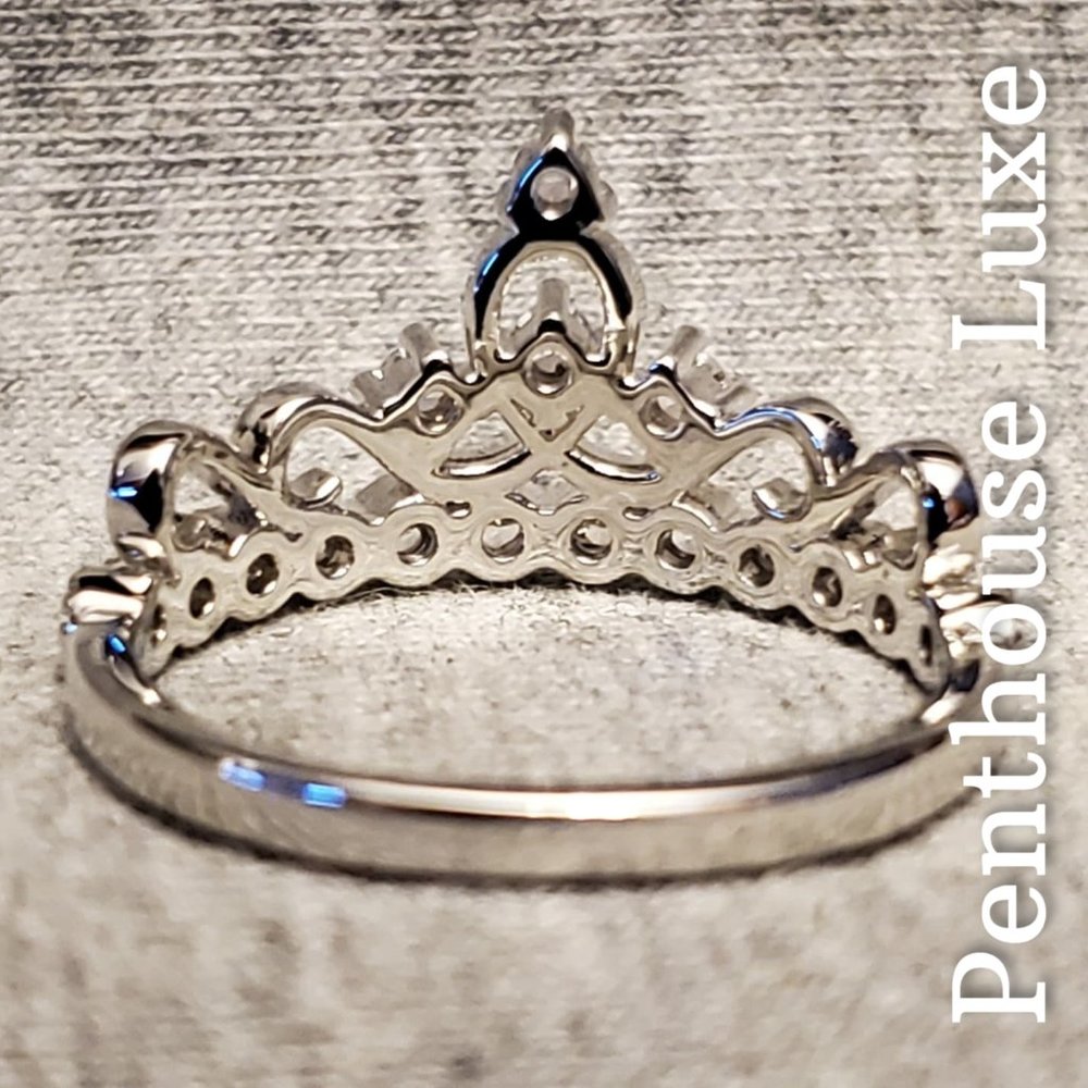 FINAL RESTOCK!! Silver Princess Crown Ring - Picture 2 of 5